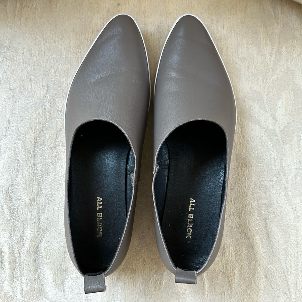 ALL‎ BLACK BRAND SIDE SCOOP SLIP ON SNEAKER LOAFER​